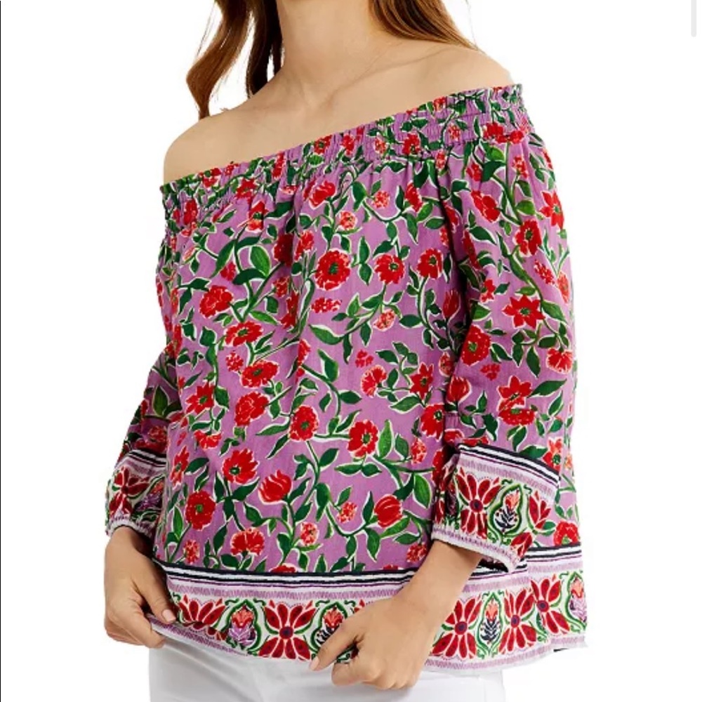 Off-The-Shoulder Maternity Top